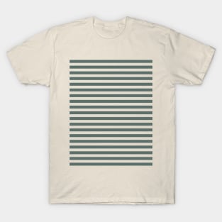 Sage Green Stripes pattern T-Shirt